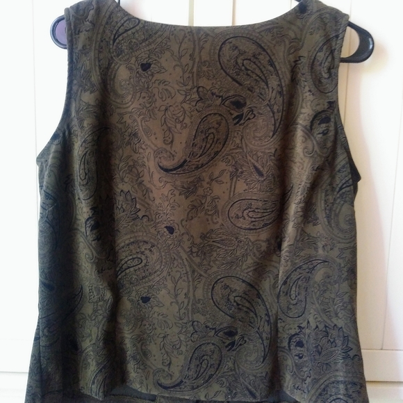 Sag Harbor Tops - NWOT Sag Harbor Sleeveless Paisley Top (14)